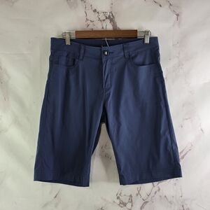 Black Diamond Shorts Women 12 Blue Mid Rise 11 Inch Bermuda Nylon Climbing